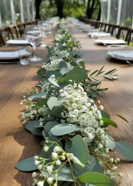 Les Chemins de table fleuris