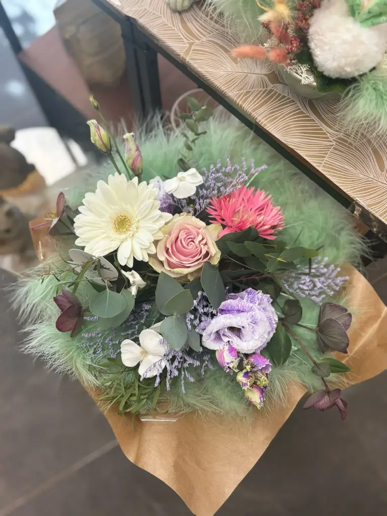 Bouquet Plumes (Blanc, Petit)