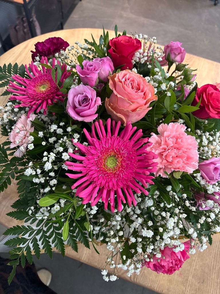 Bouquet Rond (Rouge, Mignon)