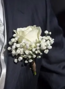 Boutonnière florale (Rouge)