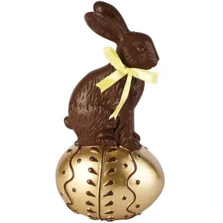 Le Lapin Chocolaté sur Œuf Doré