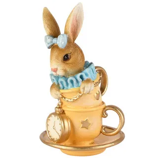 Le Lapin du Temps dans sa Tasse Dorée