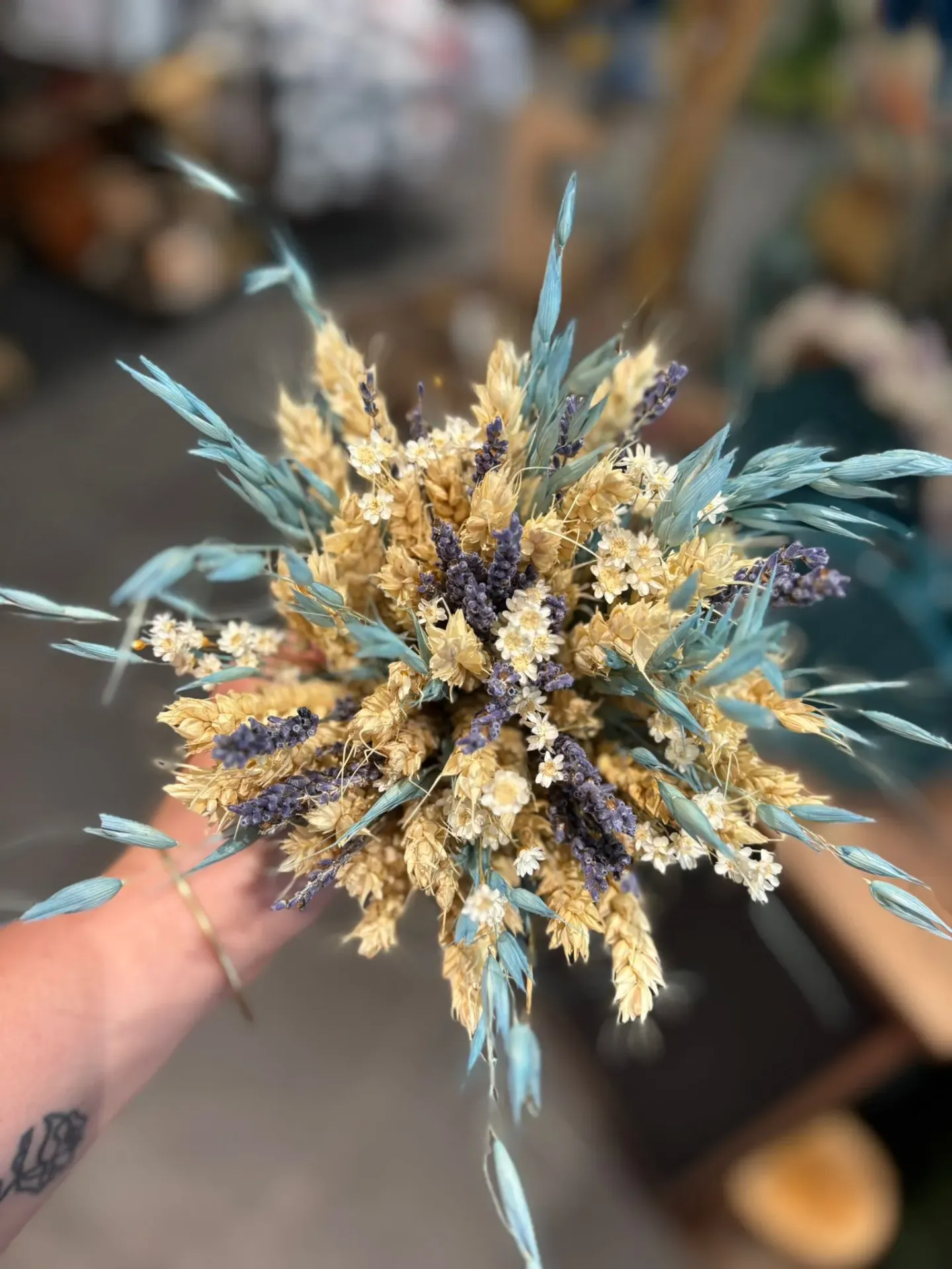 Bouquet de fleurs séchées
